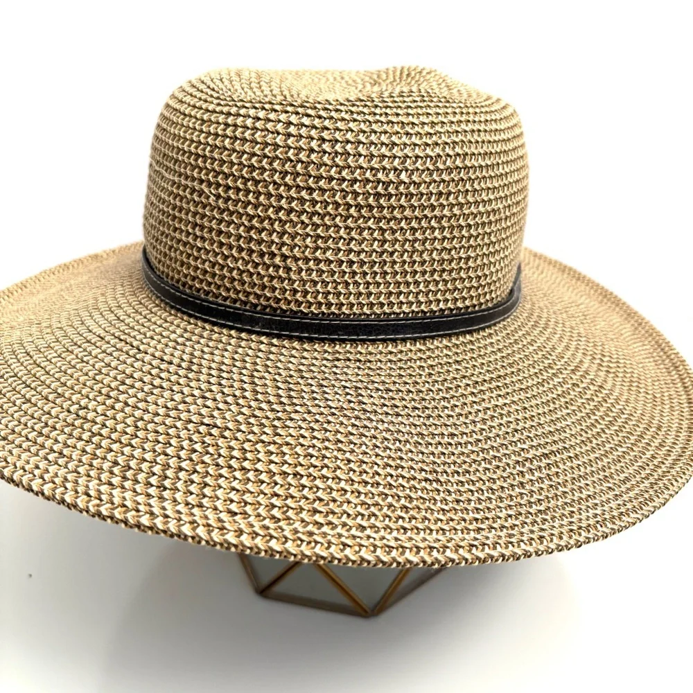 Nine West | Women’s Woven Summer Sun Hat 15” with Brown Band‎ OS